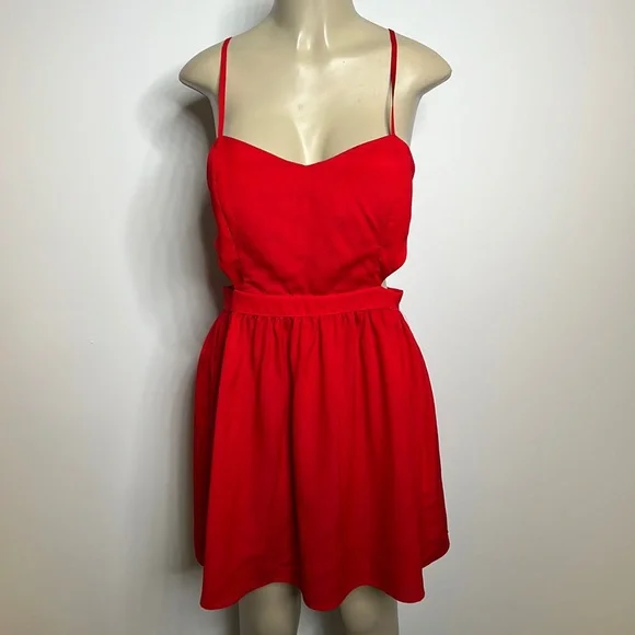 red dress wet seal Wet Seal large red dress